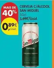 Pingo Doce San miguel - cerveja c/ álcool promoção