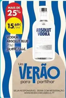 Pingo Doce com - vodka blue promoção