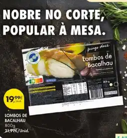 Pingo Doce Lombos de bacalhau pingo doce promoção