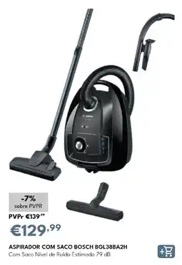 Radio Popular aspirador com saco bosch bgl38ba2h promoção