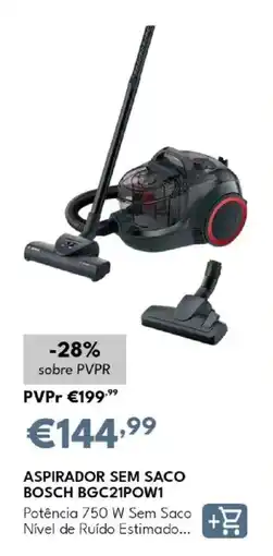 Radio Popular aspirador sem saco bosch bgc21pow1 promoção