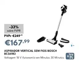 Radio Popular aspirador vertical sem fios bosch promoção