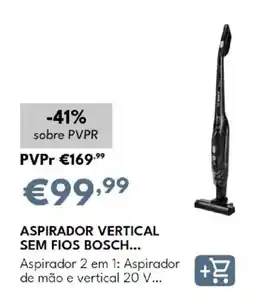 Radio Popular aspirador vertical sem fios bosch promoção