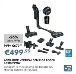 Radio Popular aspirador vertical sem fios bosch promoção