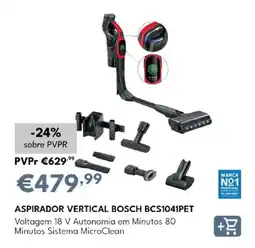 Radio Popular aspirador vertical bosch bcs1041pet promoção