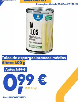 Casa Cheia Talos de espargos brancos médios alteza promoção