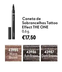 Oriflame Caneta de Sobrancelhas Tattoo Effect THE ONE promoção