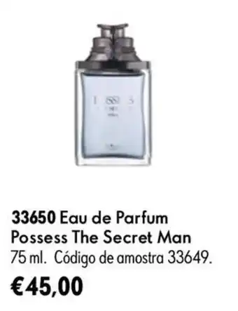 Oriflame possess the secret man promoção