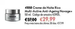 Oriflame Creme de noite rico multi-active anti-ageing novage+ promoção
