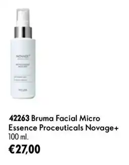 Oriflame Bruma Facial Micro Essence Proceuticals Novage+ promoção