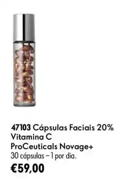 Oriflame Cápsulas faciais 20% vitamina c proceuticals novage+ promoção