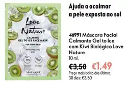 Oriflame Máscara Facial Calmante Gel to Ice com Kiwi Biológico Love Nature promoção
