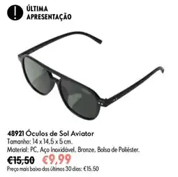 Oriflame Óculos de Sol Aviator promoção