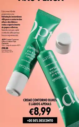 Oriflame Creme contorno olhos e lábios optimals promoção