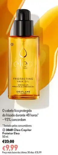 Oriflame Óleo capilar protetor eleo promoção