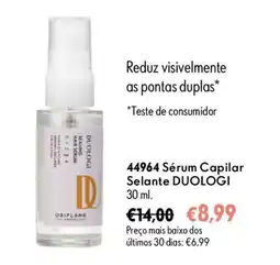 Oriflame Sérum capilar selante duologi promoção
