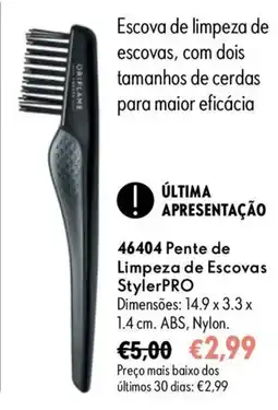 Oriflame Pente de Limpeza de Escovas StylerPRO promoção