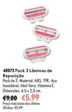 Oriflame Pack 3 Lâminas de Reposição promoção