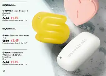Oriflame Sabonete com Vitaminas E & B3 Glow Essentials promoção