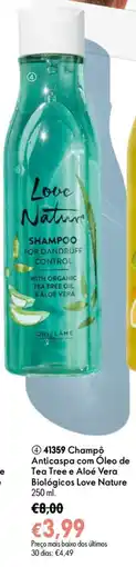 Oriflame Champô Anticaspa com Óleo de Tea Tree e Aloé Vera Biológicos Love Nature promoção