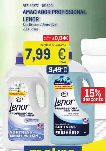 Lenor amaciador profissional