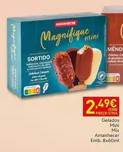 Recheio Amanhecer - gelados mini mix promoção