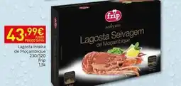 Recheio Frip - lagosta intiera de mocambique 230/320 promoção