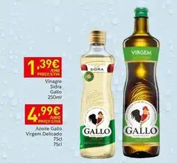Recheio Gallo - vinagre sidra promoção