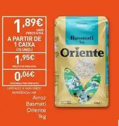 Recheio Oriente - arroz basmati promoção