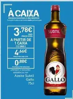 Recheio Gallo - encaixa mas para sel inógicio promoção