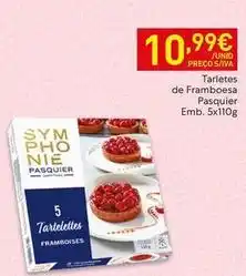 Recheio Pasquier - tarletes de framboesa promoção