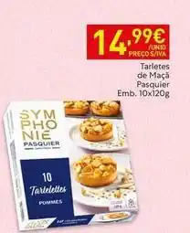 Recheio Pasquier - tarletes de maçã promoção