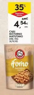 Continente Bom dia Matutano - caju no forno promoção