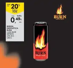 Continente Bom dia Burn - bebida energética promoção