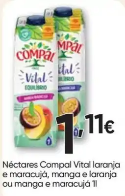 Froiz Néctares compal vital laranja e maracujá, manga e laranja ou manga e maracujá promoção