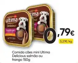 Froiz Comida cães mini Ultima Delicious salmão ou frango promoção