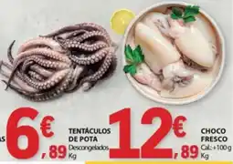 E.Leclerc Tentáculos de pota descongelados promoção