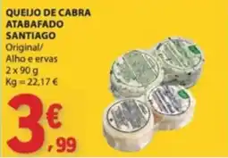 E.Leclerc Queijo de cabra atabafado santiago promoção