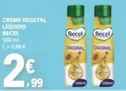 E.Leclerc Creme vegetal líquido becel promoção
