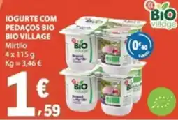 E.Leclerc Iogurte com pedaços bio bio village promoção