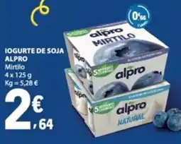 E.Leclerc Iogurte de soja alpro mirtilo promoção