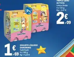 E.Leclerc Iogurte líquido danonino promoção