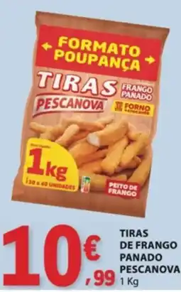 E.Leclerc Tiras de frango panado pescanova promoção