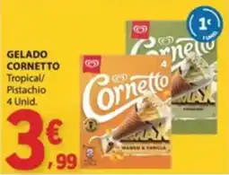E.Leclerc Cornetto Tropical/Pistachio promoção