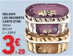 E.Leclerc gelado les desserts carte d'or promoção