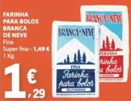 E.Leclerc Farinha para bolos branca de neve promoção