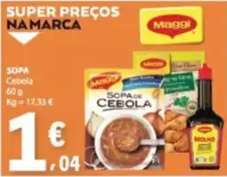 E.Leclerc sopa de cebola maggi promoção