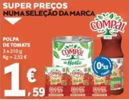 E.Leclerc Polpa de tomate compal promoção