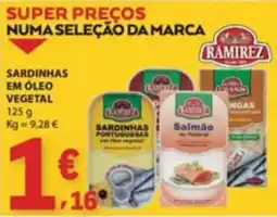 E.Leclerc sardinhas em óleo vegetal ramirez promoção