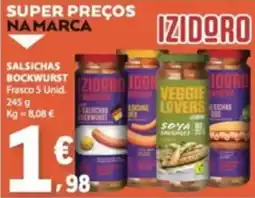 E.Leclerc Izidoro salsichas bockwurst promoção